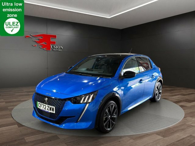 Peugeot e-208 50Kwh Gt Hatchback 7Kw Charger Blue