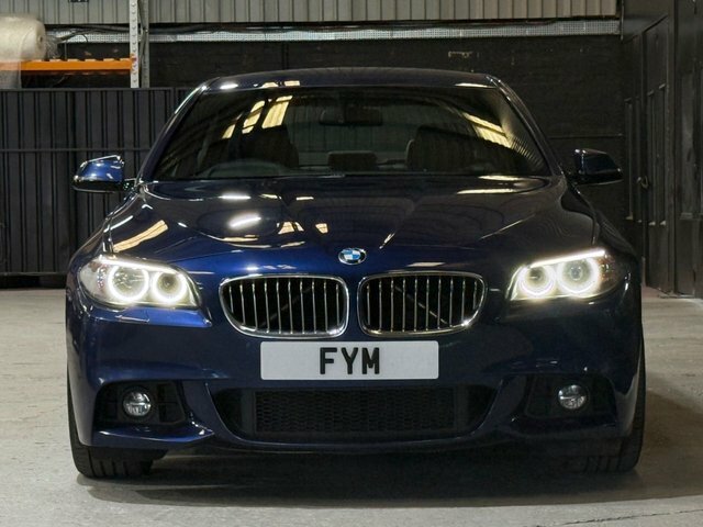 BMW 5 Series 520D M Sport Saloon Blue #5