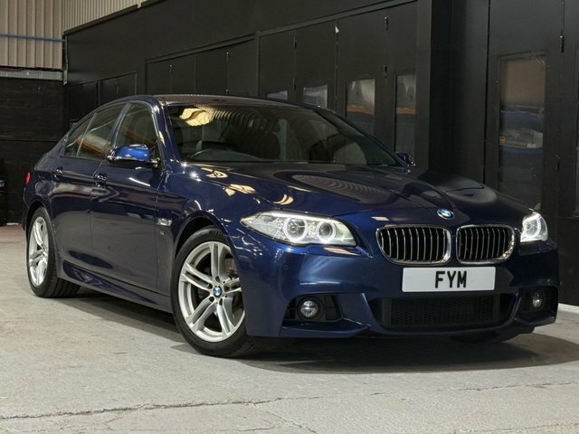 BMW 5 Series 520D M Sport Saloon Blue #2