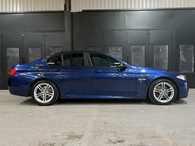 BMW 5 Series 520D M Sport Saloon Blue #3