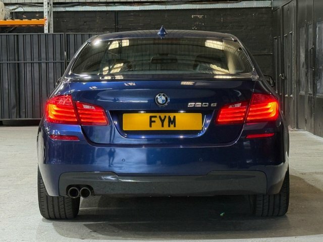 BMW 5 Series 520D M Sport Saloon Blue #6