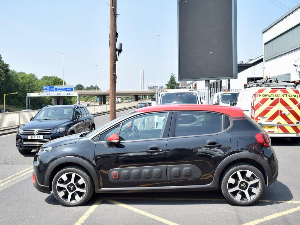Citroen C3 Hatchback 1.2 Puretech Flair Nav Edition Euro 6 S BH19KUR Black #4