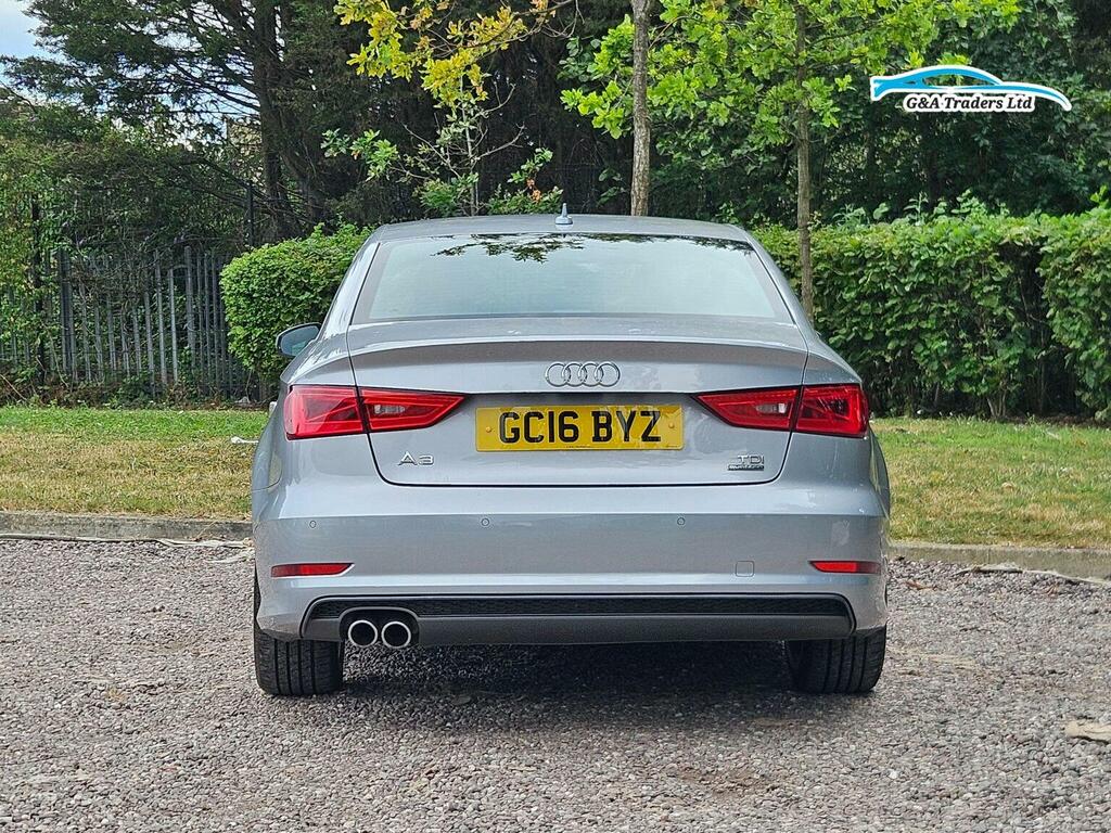 Audi A3 Saloon 2.0 Tdi S Line S Tronic Quattro Euro 6 Ss Silver #5