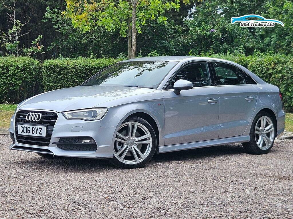 Audi A3 Saloon 2.0 Tdi S Line S Tronic Quattro Euro 6 Ss Silver #3
