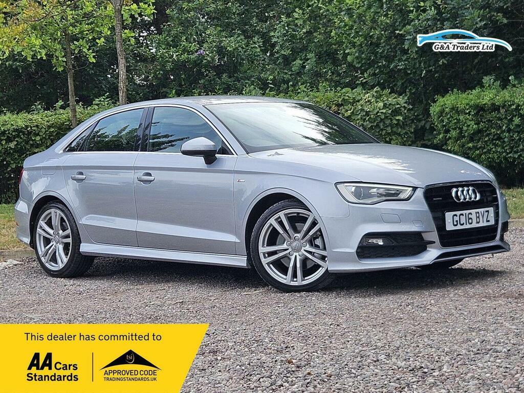Audi A3 Saloon 2.0 Tdi S Line S Tronic Quattro Euro 6 Ss Silver