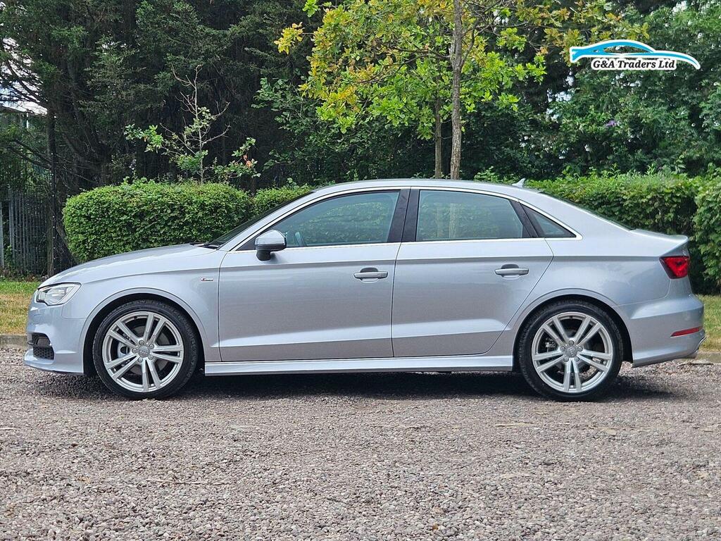 Audi A3 Saloon 2.0 Tdi S Line S Tronic Quattro Euro 6 Ss Silver #4