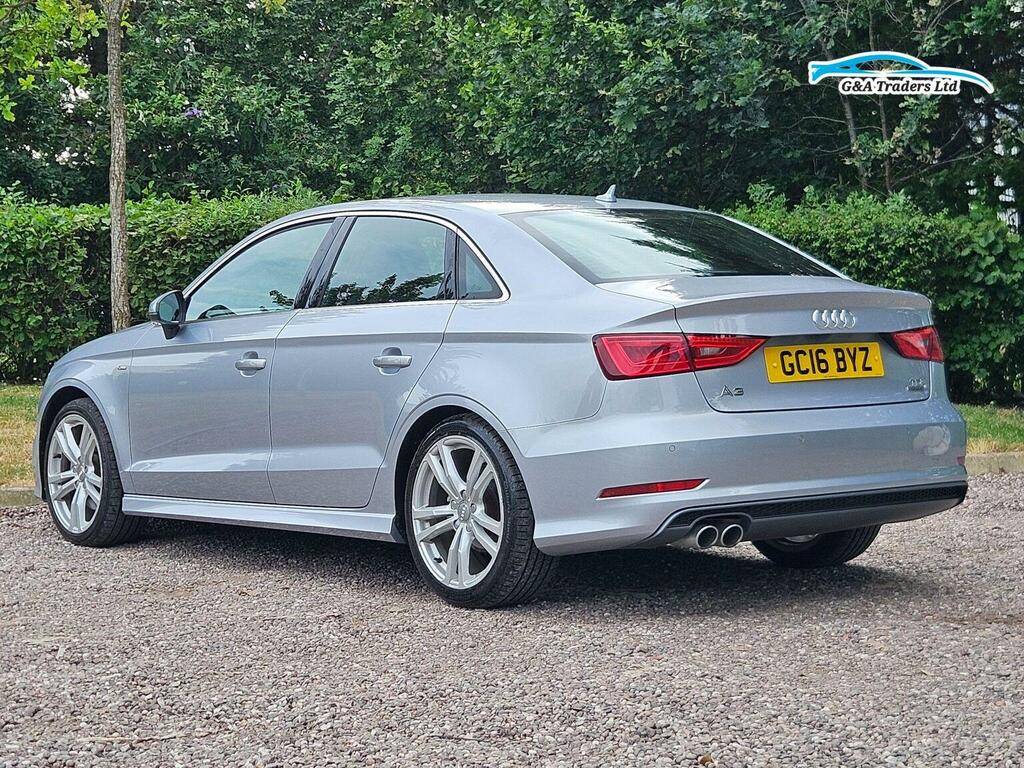 Audi A3 Saloon 2.0 Tdi S Line S Tronic Quattro Euro 6 Ss Silver #6