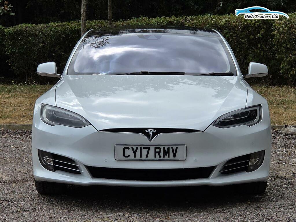 Tesla Model S Hatchback White #2