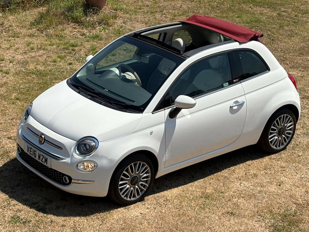 Fiat 500C 1.2 Eco Lounge Euro 6 Ss White
