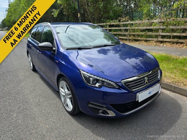 Peugeot 308 SW Bluehdi Gt Line Estate PN65FHX Blue