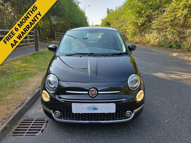 Fiat 500 Lounge Hatchback WR17JZV Black #3