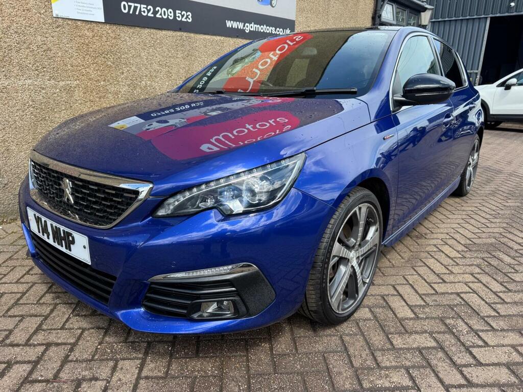 Peugeot 308 Hatchback 1.5 Bluehdi Gt Line Euro 6 Ss 20 Y14NHP Blue