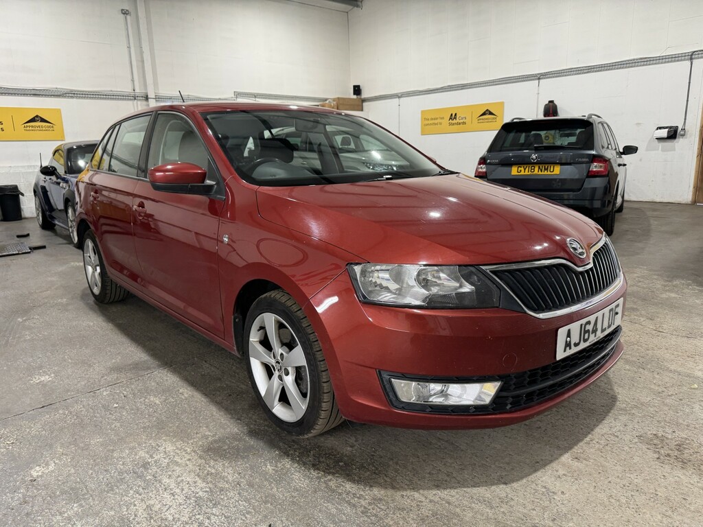 Skoda Rapid Spaceback Hatchback 1.2 Tsi Se Tech 201564 AJ64LDF Red #3