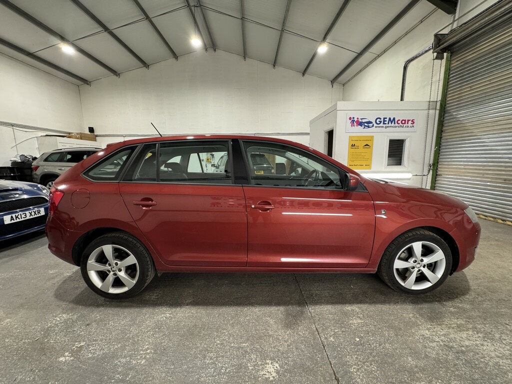 Skoda Rapid Spaceback Hatchback 1.2 Tsi Se Tech 201564 AJ64LDF Red #5