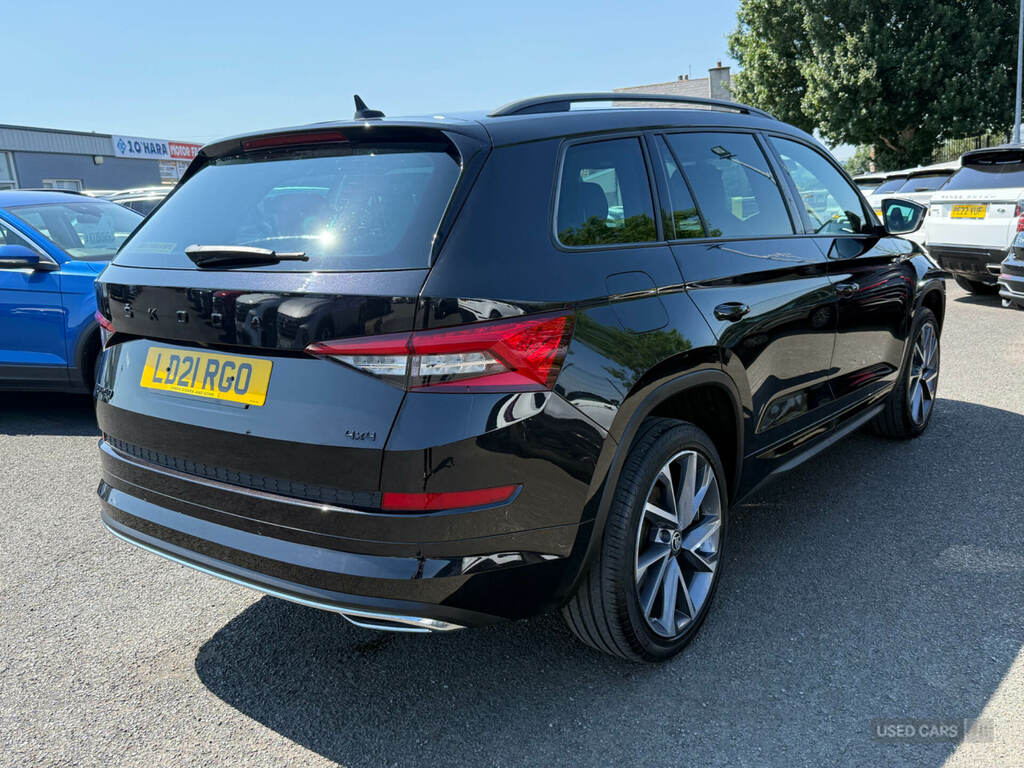 Skoda Kodiaq 2.0 Tdi 200 Sport Line 4X4 Dsg 7 Seat LD21RGO Black #6