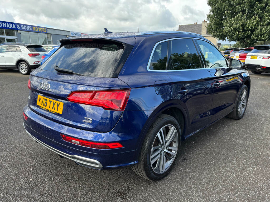 Audi Q5 2.0 Tdi Quattro S Line S Tronic E12AJF Blue #4