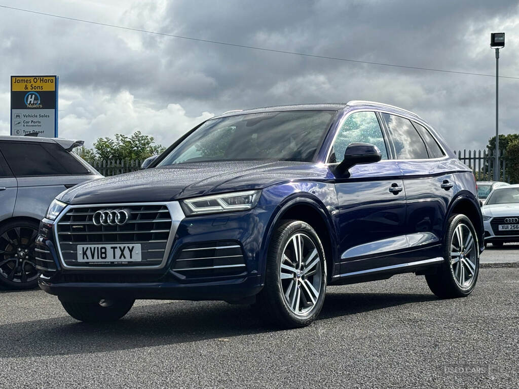 Audi Q5 2.0 Tdi Quattro S Line S Tronic E12AJF Blue