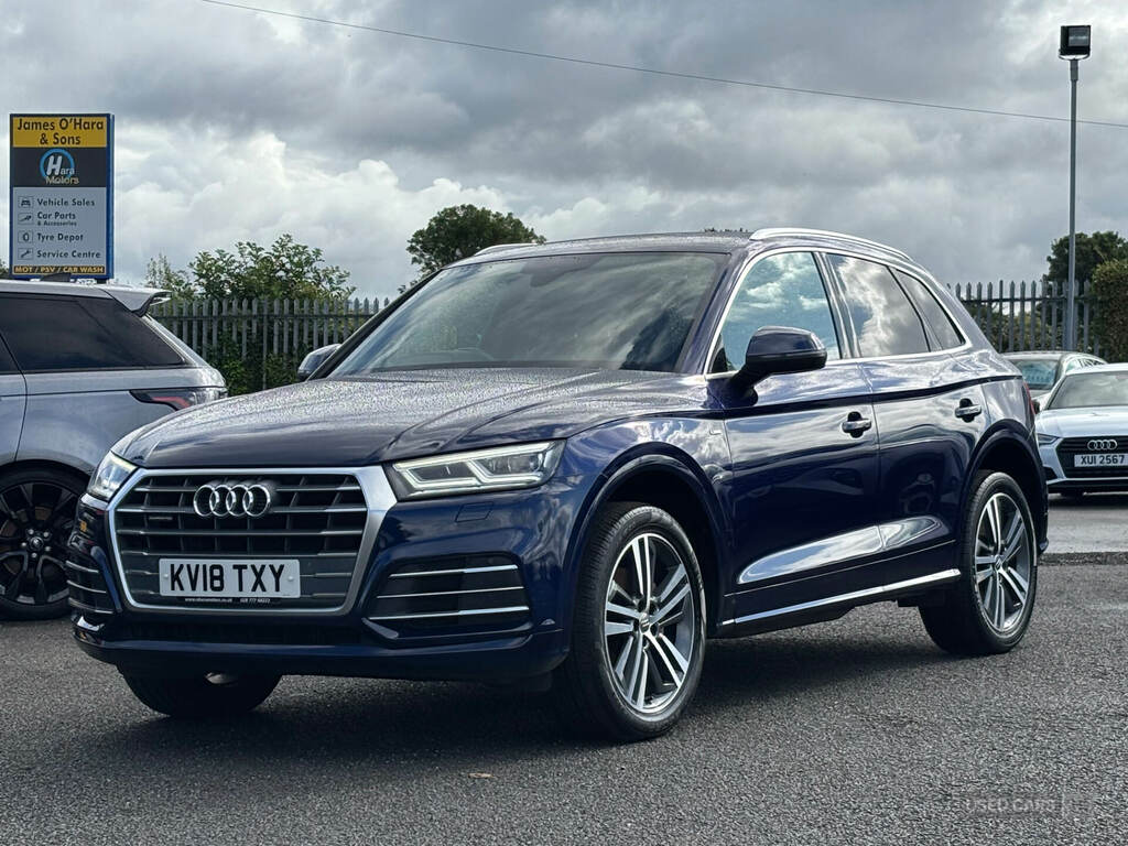 Audi Q5 2.0 Tdi Quattro S Line S Tronic E12AJF Blue #2