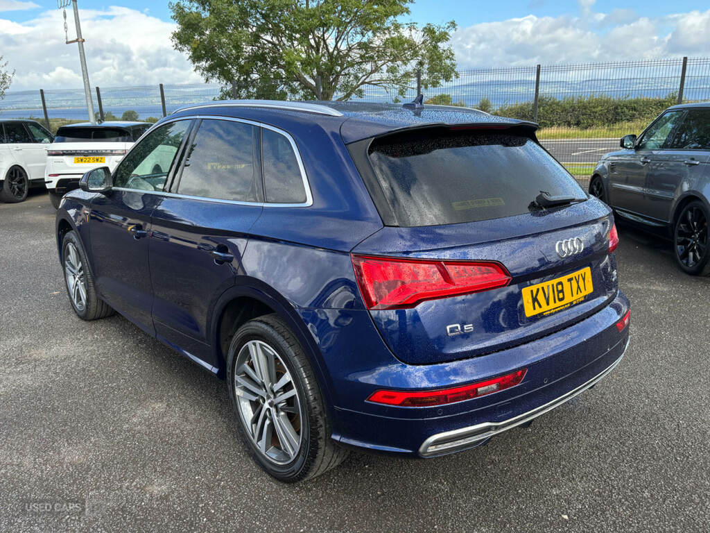 Audi Q5 2.0 Tdi Quattro S Line S Tronic E12AJF Blue #5