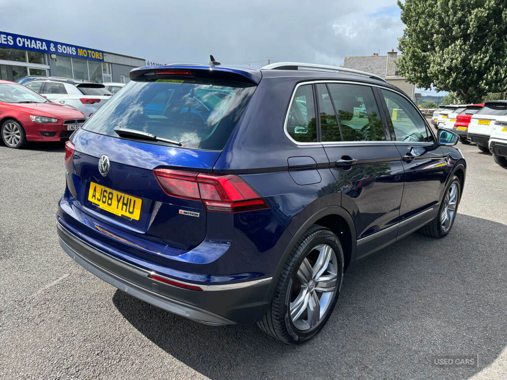 Volkswagen Tiguan 2.0 Tdi 190 4Motion Sel Dsg AJ68YHU Blue #4