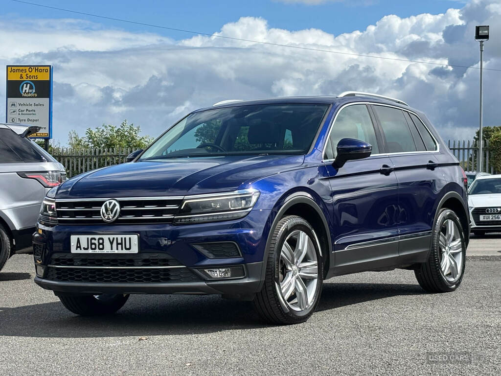 Volkswagen Tiguan 2.0 Tdi 190 4Motion Sel Dsg AJ68YHU Blue