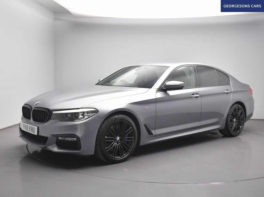 BMW 5 Series 540I M Sport Saloon YH18KNU Blue #4