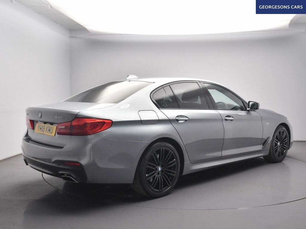 BMW 5 Series 540I M Sport Saloon YH18KNU Blue #6