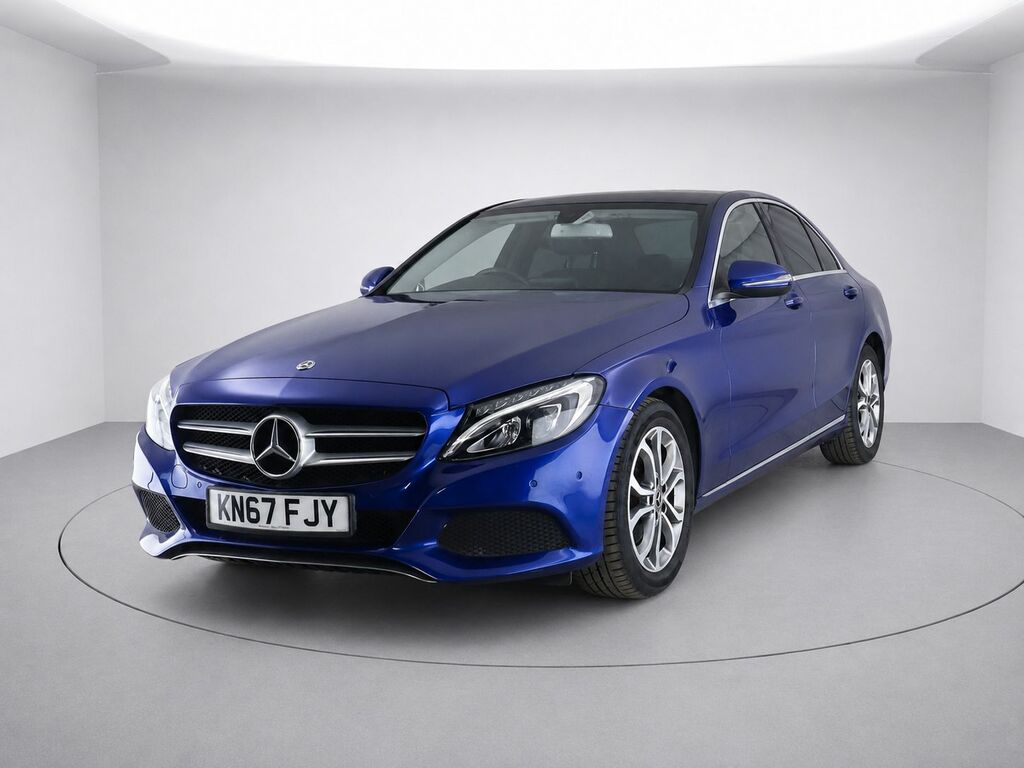 Mercedes-Benz C Class C200 Sport Saloon KN67FJY Blue #6