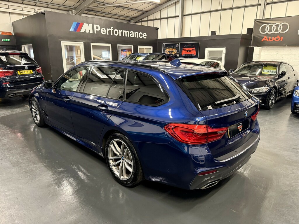 BMW 5 Series Estate 2.0 520D M Sport Touring 201767 YH67LNA Blue #2