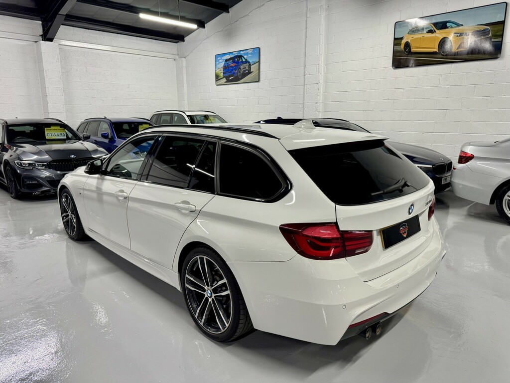 BMW 3 Series 2.0 320D M Sport Shadow Edition Touring White #2