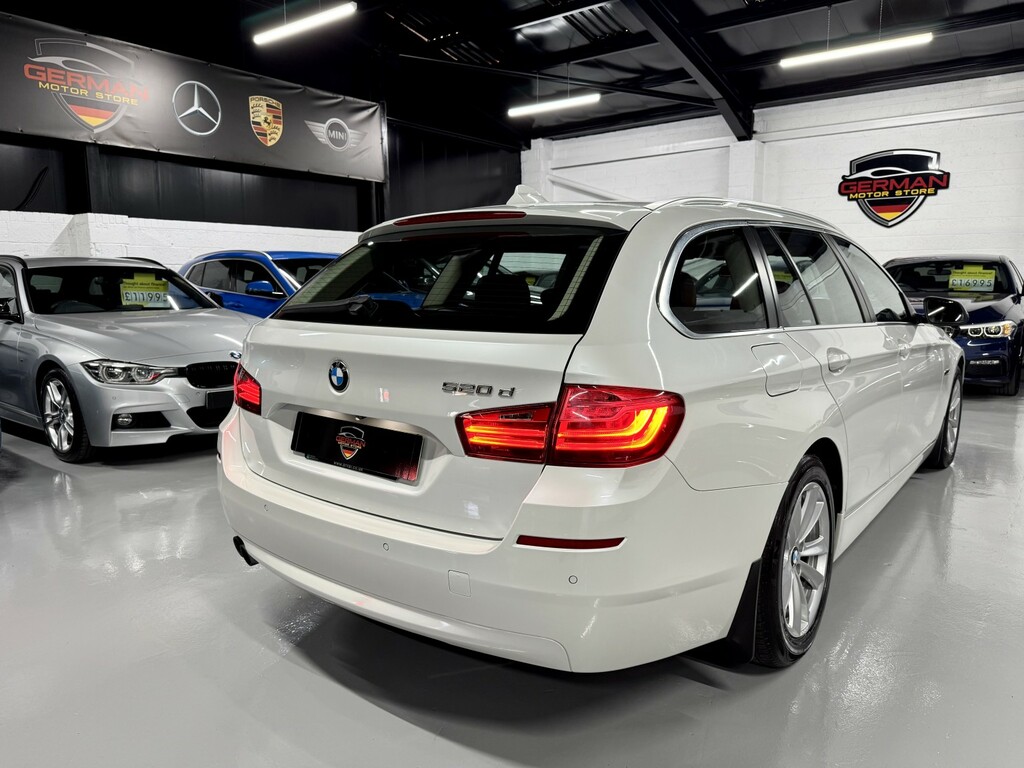 BMW 5 Series 520D 190 M Sport Step White #11