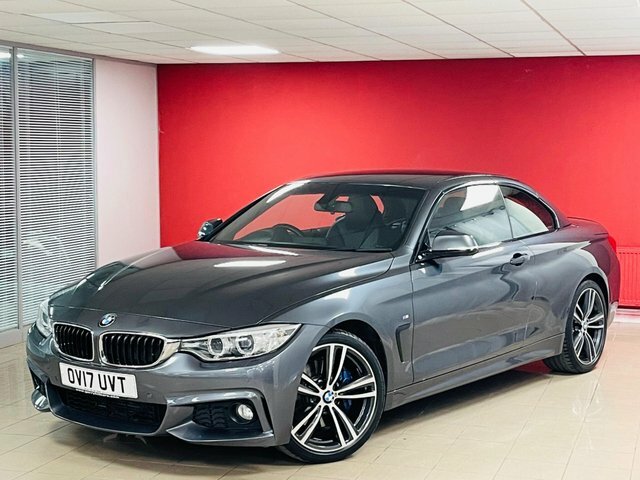 BMW 4 Series 420D M Sport Convertible Grey #3