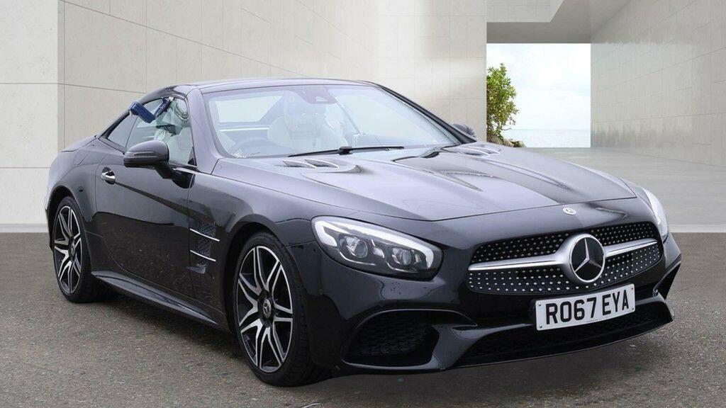 Mercedes-Benz SL Class Convertible 3.0 Sl400 V6 Amg Line Roadster G-troni Black #2