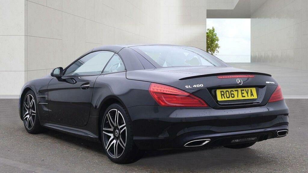 Mercedes-Benz SL Class Convertible 3.0 Sl400 V6 Amg Line Roadster G-troni Black #3