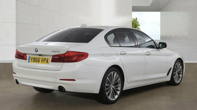 BMW 5 Series 520D Se Saloon White #4