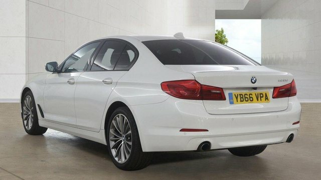 BMW 5 Series 520D Se Saloon White #3