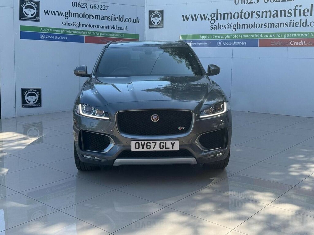 Jaguar F-Pace Suv 3.0 D300 V6 S Awd Euro 6 Ss 2017 OV67GLY Grey #2