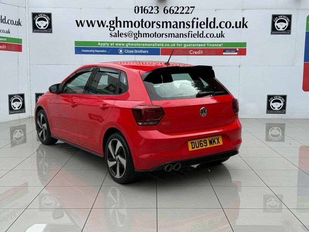 Volkswagen Polo Hatchback 2.0 Tsi Gti Dsg Euro 6 Ss 20196 DU69WKX Red #6