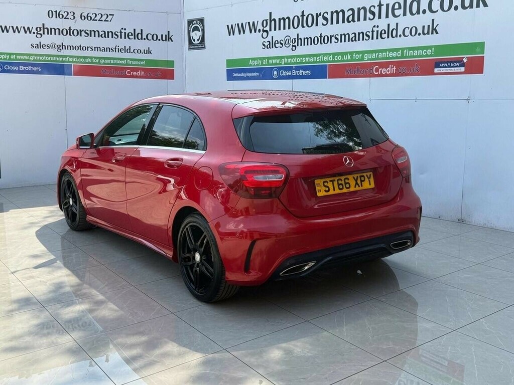 Mercedes-Benz A Class Hatchback 1.5 A180d Amg Line Executive Euro 6 S ST66XPY Red #2