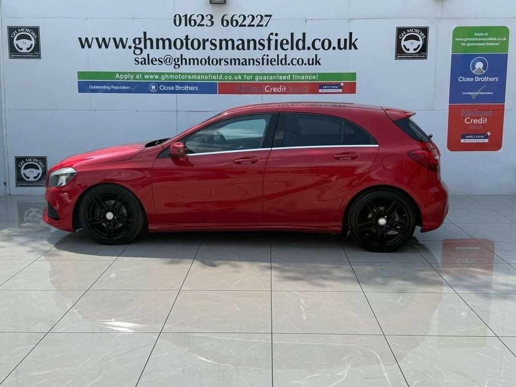 Mercedes-Benz A Class Hatchback 1.5 A180d Amg Line Executive Euro 6 S ST66XPY Red #3