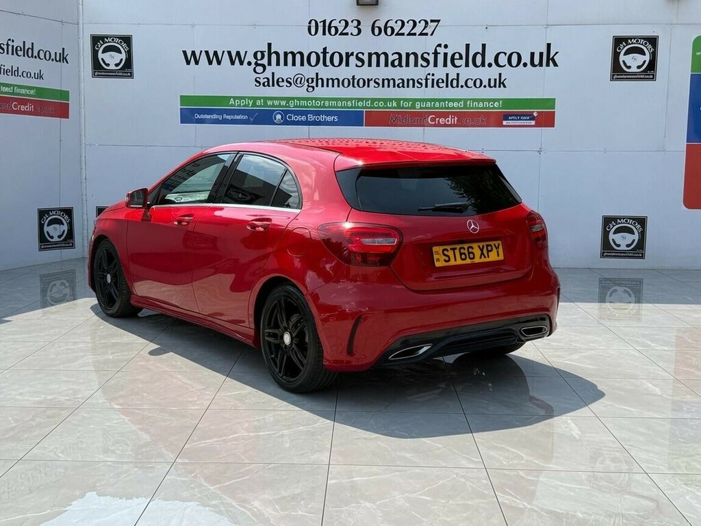 Mercedes-Benz A Class Hatchback 1.5 A180d Amg Line Executive Euro 6 S ST66XPY Red #5