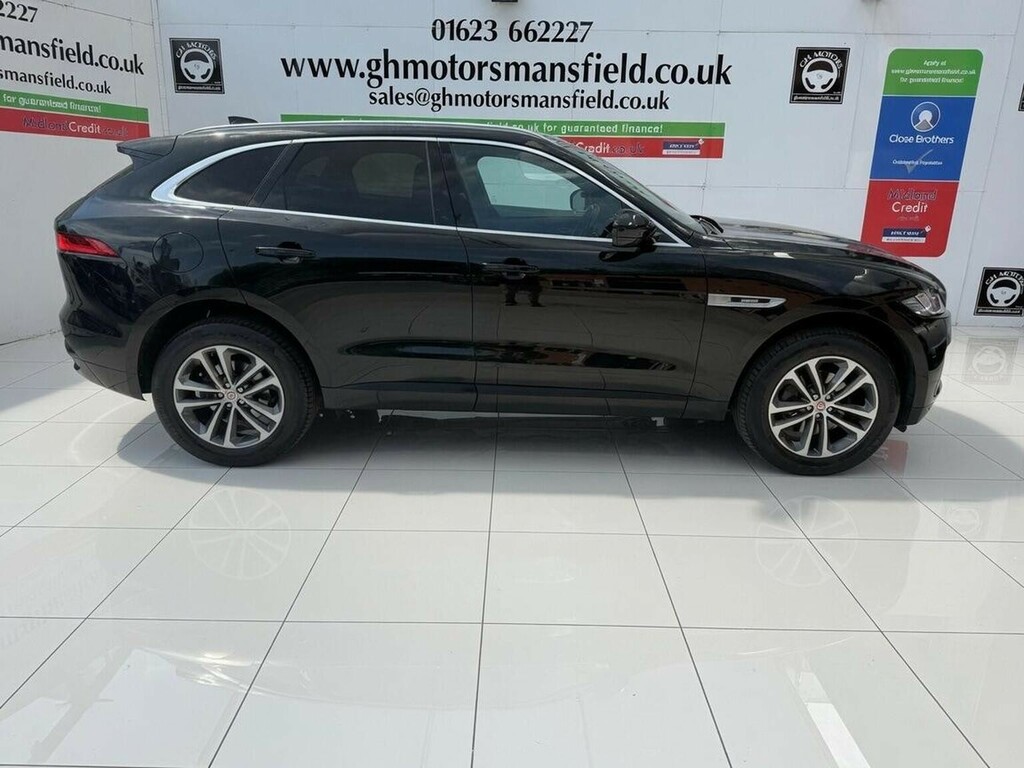 Jaguar F-Pace Suv 2.0 D180 R-sport Awd Euro 6 Ss 20 AO66JBE Black #2