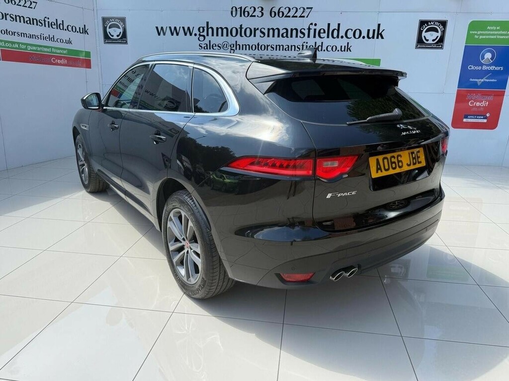 Jaguar F-Pace Suv 2.0 D180 R-sport Awd Euro 6 Ss 20 AO66JBE Black #4