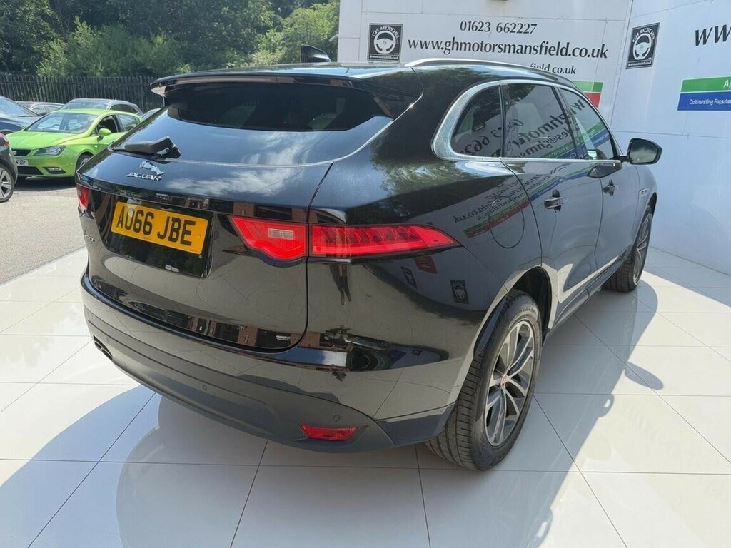 Jaguar F-Pace Suv 2.0 D180 R-sport Awd Euro 6 Ss 20 AO66JBE Black #6