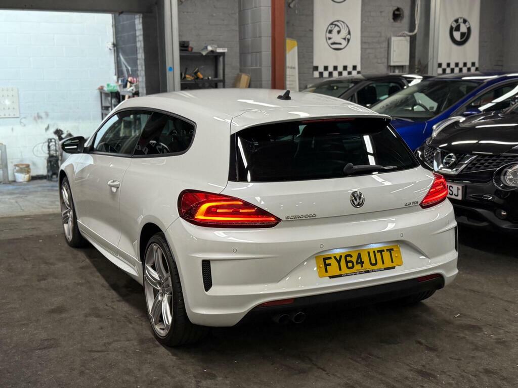 Volkswagen Scirocco 2.0 Tdi Bluemotion Tech R-line Euro 6 S S FY64UTT White #6