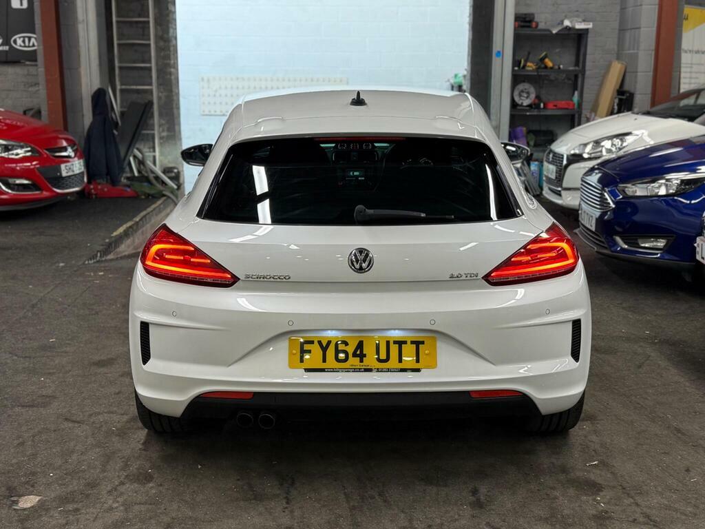 Volkswagen Scirocco 2.0 Tdi Bluemotion Tech R-line Euro 6 S S FY64UTT White #5