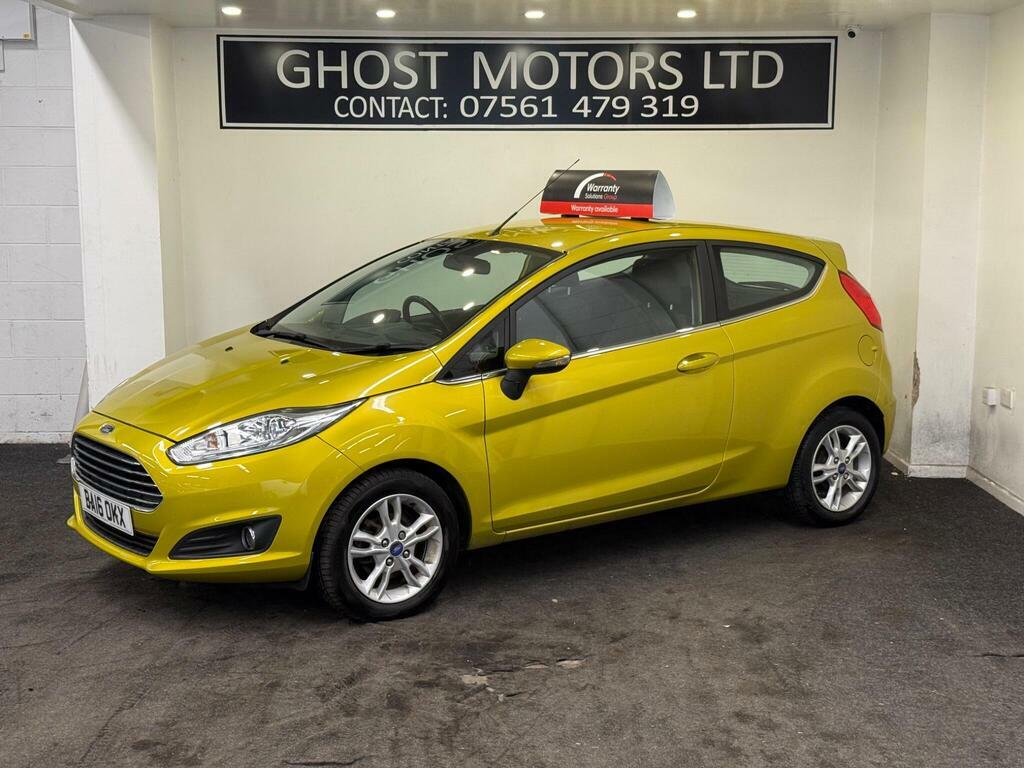 Ford Fiesta 1.0T Ecoboost Zetec Euro 6 S S BA16OKX Yellow