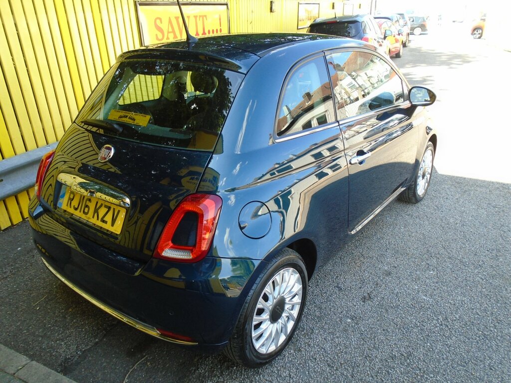 Fiat 500 1.2 Lounge Hatchback Euro 6 Ss Blue #5