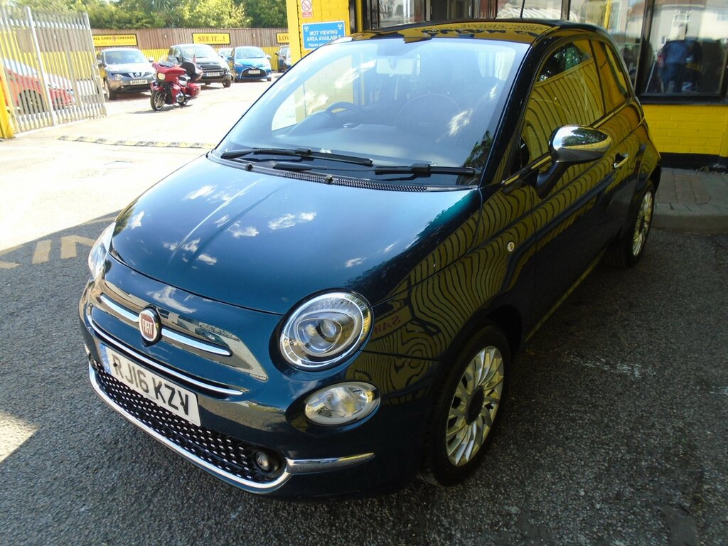 Fiat 500 1.2 Lounge Hatchback Euro 6 Ss Blue #2
