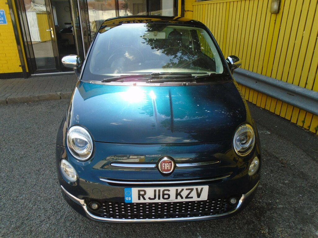 Fiat 500 1.2 Lounge Hatchback Euro 6 Ss Blue #3